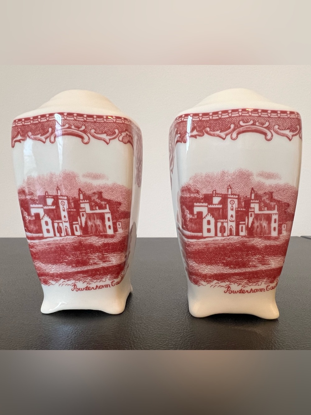Johnson Brothers Old Britain Castles Pink Salt and Pepper Shakers